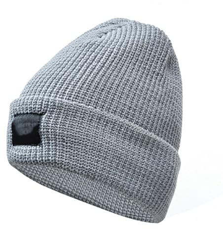 Cmeilau Flex Beanie Reflektierende Mütze für Damen Herren, warme reflektierende Strickmütze für den Winter, Dicke, kältebeständige Plüschmütze für Outdoor-Sportarten