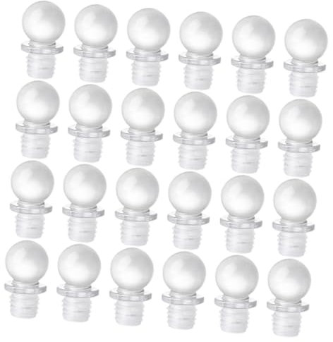 Cabilock 24pièces Bouchons De Bouteille Pour Aromathérapie Et Cosmétique Stoppers Décoratifs Et Pour Bouteilles