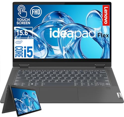 Lenovo IdeaPad Flex 5 | Laptop y tablet 2 en 1 de 14 pulgadas | Ryzen 7 5700U, procesador de 8 núcleos | RAM LPDDR4X de 16 GB, SSD de 512 GB | Pantalla táctil IPS de 2.2 K | Windows 11 | Teclado