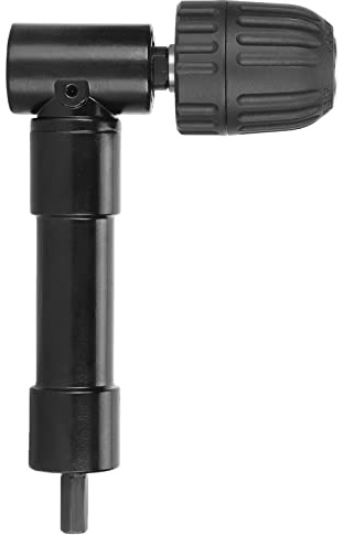 Right Angle Drill Attachment 90 Degrees Extension Chuck Tools Black for Convenient Operation in Small Space