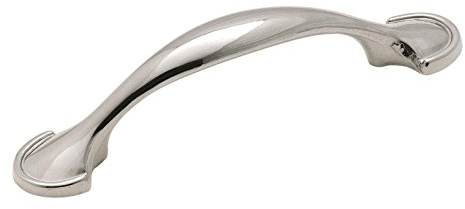 Amerock | Cabinet Pull | Polished Chrome | 3 inch (76 mm) Center to Center | Everyday Heritage | 1 Pack | Drawer Pull | Drawer Handle | Cabinet Hardware