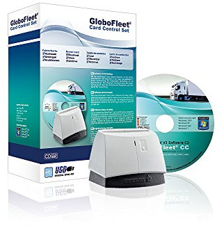 GloboFleet Card Control Set - Starterset zum auslesen und archivieren der Fahrerkarte, Chipkartenleser
