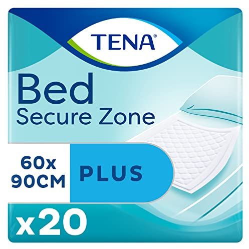 TENA Bed Plus 60*90cm, x20 - Versátil protector para cama - Incontinencia de tamaño adulto - Máxima Absorción - Núcleo Absorbente - Pérdidas de orina - 20 empapadores