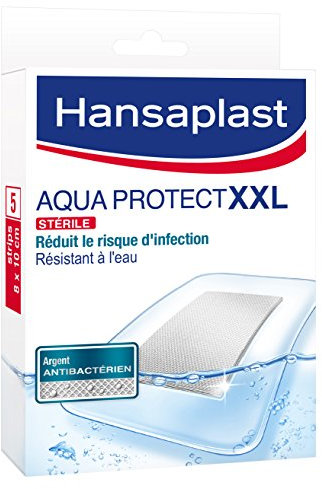 Hansaplast Set 5 Pflaster XXL Aqua Protect 8 x 10 cm