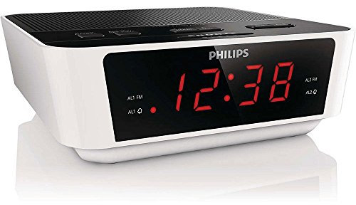 Philips UKW Radioalarm clock AJ3115 UKW white, black