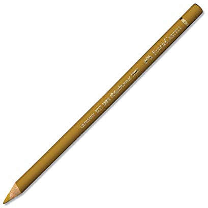 6 lápices de colores Polychromos 268, verde y dorado.
