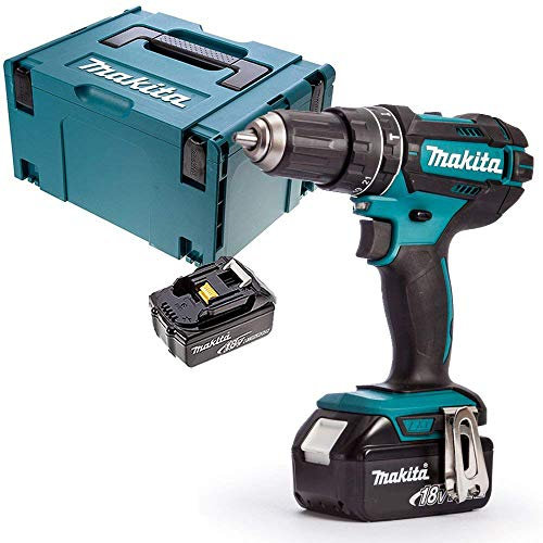 Makita DHP482Z LXT 18V Combi Drill Body with 2 x 5.0Ah Batteries, Case & Inlay