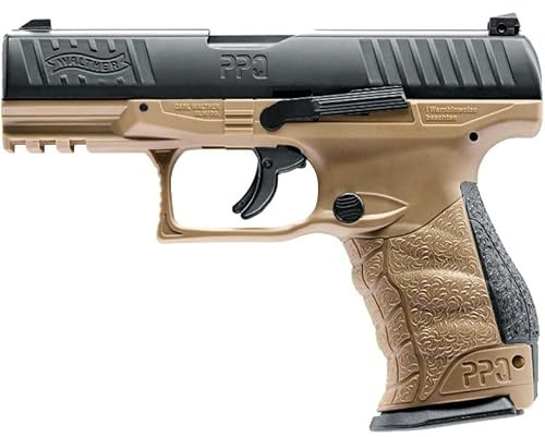 T4E New Walther PPQ M2 (GEN2) The Most Realistic.43cal CO2 Semi Auto Blow Back Paintball Pistol - FDE
