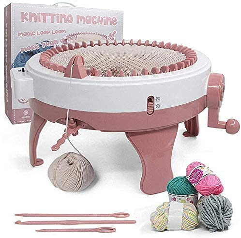 Strickmaschine - 40/48 Nadeln Webmaschine Manuelle Automatische Webstuhl Kit DIY Weben Nähmaschine für Webschals Gewebte Hüte Gewebte Socken