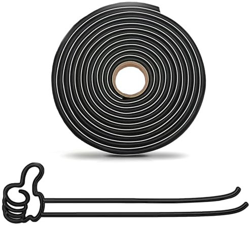 wattstar 1pc Butyl Sealant Tape, 15ft Headlight Restoration Kit, Black Butyl Seal Rubbber for Headlights, RVs, Windshields,Windows and Doors (1 pcs)