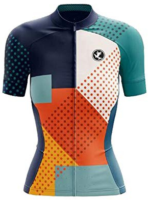 UGLY FROG Damen Rennrad Trikot Set Damen Fahrradbekleidung Sommer Bike Wear Radhose Anzüge Atmungsaktiv 2021 Neueste Bunt Streifen Graffiti XSVH02