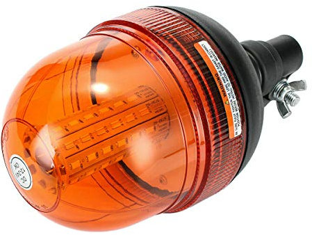 Riloer Luz de Advertencia Estroboscópica de 12v y 60 LED, Intermitente, Giratoria, Luz de Advertencia para Maquinaria Agrícola, Vehículos Comerciales, Autobuses Escolares, Tractores