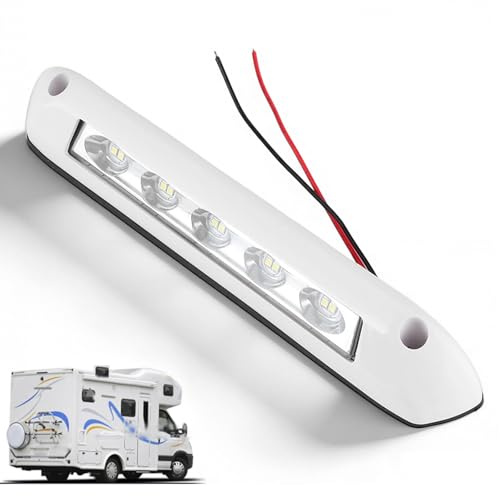 RV LED lumière, lumiere exterieur 12V/24V RV LED lumière universelle 8W étanche auvent porche lampe Bar camping-car éclairage extérieur