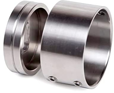 Cosch Edelstahl Adapter Wandanschluss Easy für Rundrohr Edelstahl V2A (AISI 304) geschliffen K240 Ø 21,3 mm
