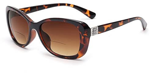 JM Damen-Sonnenbrille mit Bifokalgläsern zum Lesen | UV-Schutz Für den Außenbereich, Sonnenbrillen im Vintage-Stil zum Lesen