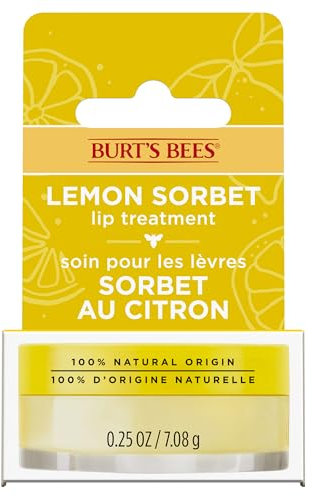 Burt's Bees Lip Mask, Lemon Sorbet Lip Treatment, Intense Lip Repair with Vitamin C & Jojoba Oil, 7.08g