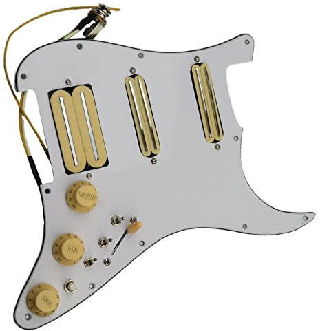 Vorverdrahtetes, Voll Beladenes Schlagbrett Für Gitarren-Tonabnehmer, Humbucker-Tonabnehmer, Alnico 5 HSS Push-Pull Single Cut-Set Gitarren-Tonabnehmer-Schlagbrett
