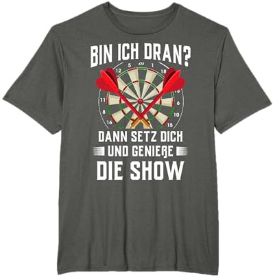 Dart Dartspieler Herren Dartboard Retro Damen Dartscheibe T-Shirt