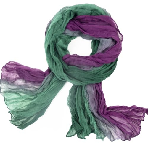 Gloop Damen Schal leichter Loop schal Schlauchschal Tuch mit Farbverlauf | Viele Farben leichte für Frühling, Herbst, Winter, Schal