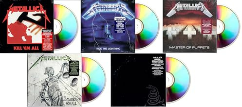 Metallica Classics 5-Pack 1983-1991: Kill Em All + Ride The Lightning + Master Of Puppets + And Justice For All + Metallica The Black Album