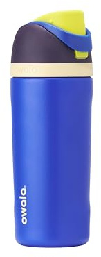 Owala Kids FreeSip Insulated Stainless Steel Water Bottle with Straw for Sports, Travel, and School, BPA-Free Sports Water Bottle, 16 oz, Celestial Sphere