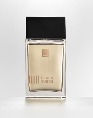 AVON EDT Black Suede 75ml | Fragancia oriental con notas de cuero, para hombre y uso diario u ocasiones especiales