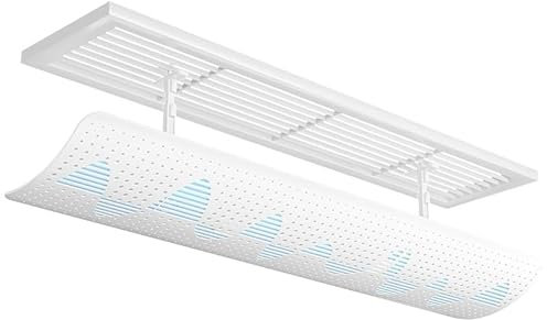 Deflector de ventilación, Deflector de Aire Acondicionado de Techo, Cubierta de ventilación para Aire Acondicionado, guía antiviento Directo, Adecuado para Oficina.