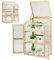 FANTASK Invernadero de Madera de 3 Pisos, Resistente a la Intemperie, Invernadero con 2 Puertas y Tapa, Ventana de policarbonato, Cama para Plantas, Armario de cría de Invernadero, 60 x 45 x 100 cm