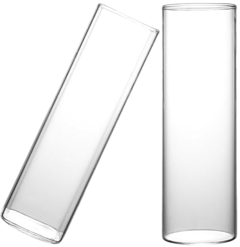 Healvian Set 2 Bicchieri da Vino in Vetro 600ml, Bicchieri per Cocktail Creativi e Multifunzionali, Design Elegante Rotondo e Quadrato, per Casa e Locali Notturni Riutilizzabile