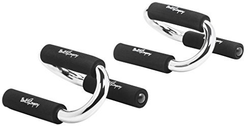 Bad Company Premium Liegestützgriffe I Push Up Stand Bar für Liegestütze mit gepolsterten Griffen I Parallettes für das Oberkörpertraining I Minibarren