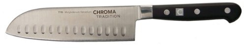 Chroma T-15 Santoku mit Kullenschliff 17.1 cm