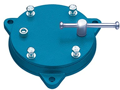Heuer Drehteller, für Schraubstock 160/180 mm (geschlossene Aufnahmeplatte; Drehkranz Stahlgeschmiedet; Gewicht: 7,5 kg; freie Drehbarkeit um 360°) 103160