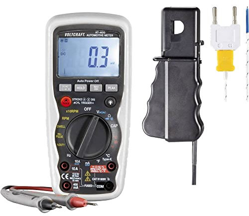 VOLTCRAFT AT-400 Hand-Multimeter digital KFZ-Messfunktion CAT IV 600 V Anzeige (Counts): 4000