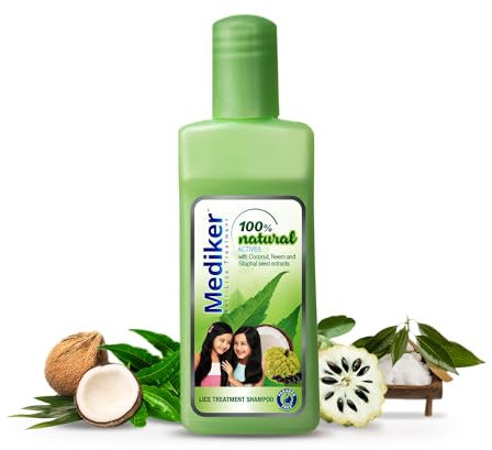 Mediker Natural Anti-Lice Treatment Shampoo, 50ml - 1 Pack (Ship from India)