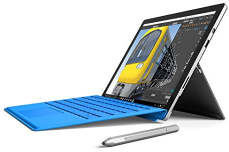 2015 Microsoft Surface Pro 4 avec Intel Core i7-6650U (12,3-pouces, 16 Go RAM, 256Go SSD) Platine (Reconditionné)