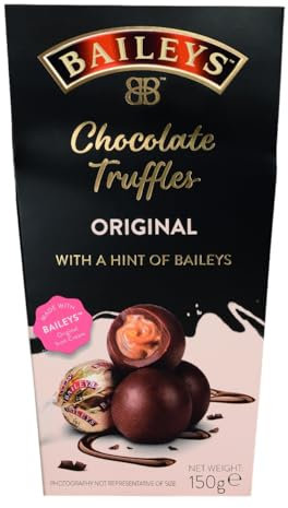 Baileys Chocolate Truffles | 1 x 146 g | einzeln verpackte Pralinen | Pralinen Geschenk | gefüllt mit Likör