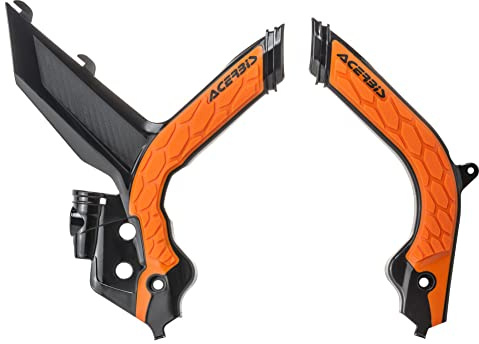 Acerbis X-Grip 2783155229 Rahmenschutz, Schwarz/16 Orange, Einheitsgröße