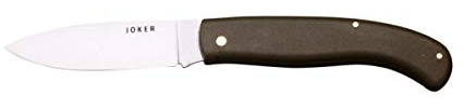 Joker Navaja Deportiva de Bolsillo NV79, Hoja de 9 cm INOX, Total 20,5 cm, puño de Fibra Verde, Herramienta de Pesca, Caza, Camping y Senderismo