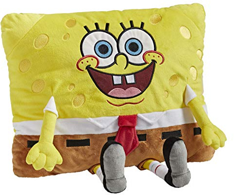Pillow Pets 16 inch Spongebob Squarepants Stuffed Animal, Nickelodeon Plush Toy Gift for Kids