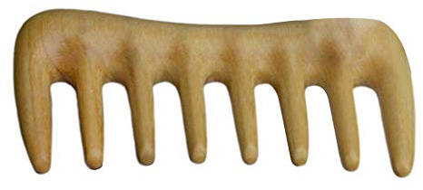 Tubayia Antistatische Holz Haarkamm Frisierkamm Lockenkamm Massage Kamm Holzkamm (Breit)
