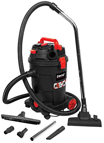Trend M-Class Wet & Dry Dust Extractor, 1200W, Power Take Off, 240V | High Performance M-Class Wet And Dry Dust Extractor With Power Take Off, 1200W, 240V For Site Use, T33A