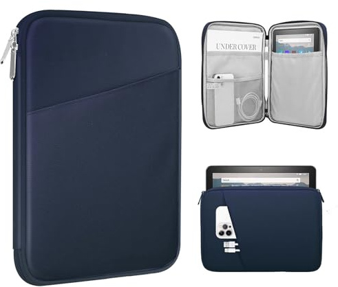 TiMOVO 8-9 Zoll Tablet Tasche für das Neue iPad mini 7 (A17 Pro, 2024), iPad mini 6 (8,3-Zoll, 2021), iPad mini 5/4/3/2/1, Tragbare Schutztasche für iPad mini, Indigo