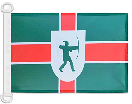 Pavillon nautique Comté de Nottinghamshire 45x30cm - Drapeau de bateau County of Notts. - Angleterre 30 x 45 cm - AZ FLAG