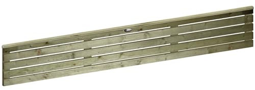 Roma Single 6x1ft (W: 6ft x H: 1ft) Modern Horizontal Slatted Capped Trellis Venetian Style Privacy Garden Panel Fence Topper/Wall Art/Pergola/Divider Width 1828mm x Height: 316mm