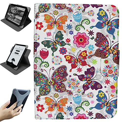 ZhaoCo Custodia Staccabile per 7'' Kindle Colorsoft Signature Edition (1.ª generación) 2024 / Kindle Paperwhite (12.ª generación) 2024, 6.8'' Kindle Paperwhite (11.ª generación) 2021 - Farfalla