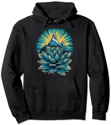 Agave Titanota Royal Agave Kreide Agave Sukkulenten Pflanzen Pullover Hoodie