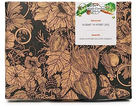 Aussaat im Herbst (Bio) - Samen-Geschenkset mit 7 Gemüsesorten, die zwischen September & Dezember ausgesät werden können
