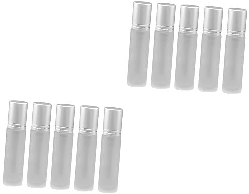 minkissy 10 Stk Rollflasche Flasche mit ätherischem Öl schrubben Auto hängender Diffusor ätherisches Öl gefrostet Rollerflasche Wesen Glasur