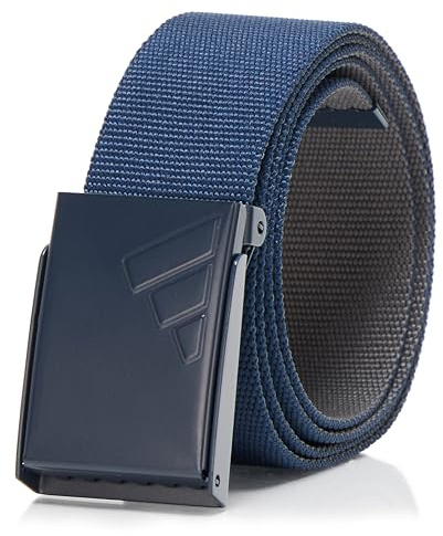 adidas Reversible Web Golf Belt, Collegiate Navy/Grey Five, One Size