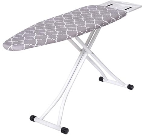 LMXRYPD Table a Repasser pour Balcon, Planche a Repasser avec Housse en Coton Epais, Table à Repasser Pliable Réglable en Hauteur, pour Le Linge à la Maison(Gray,140cm/55.1in)